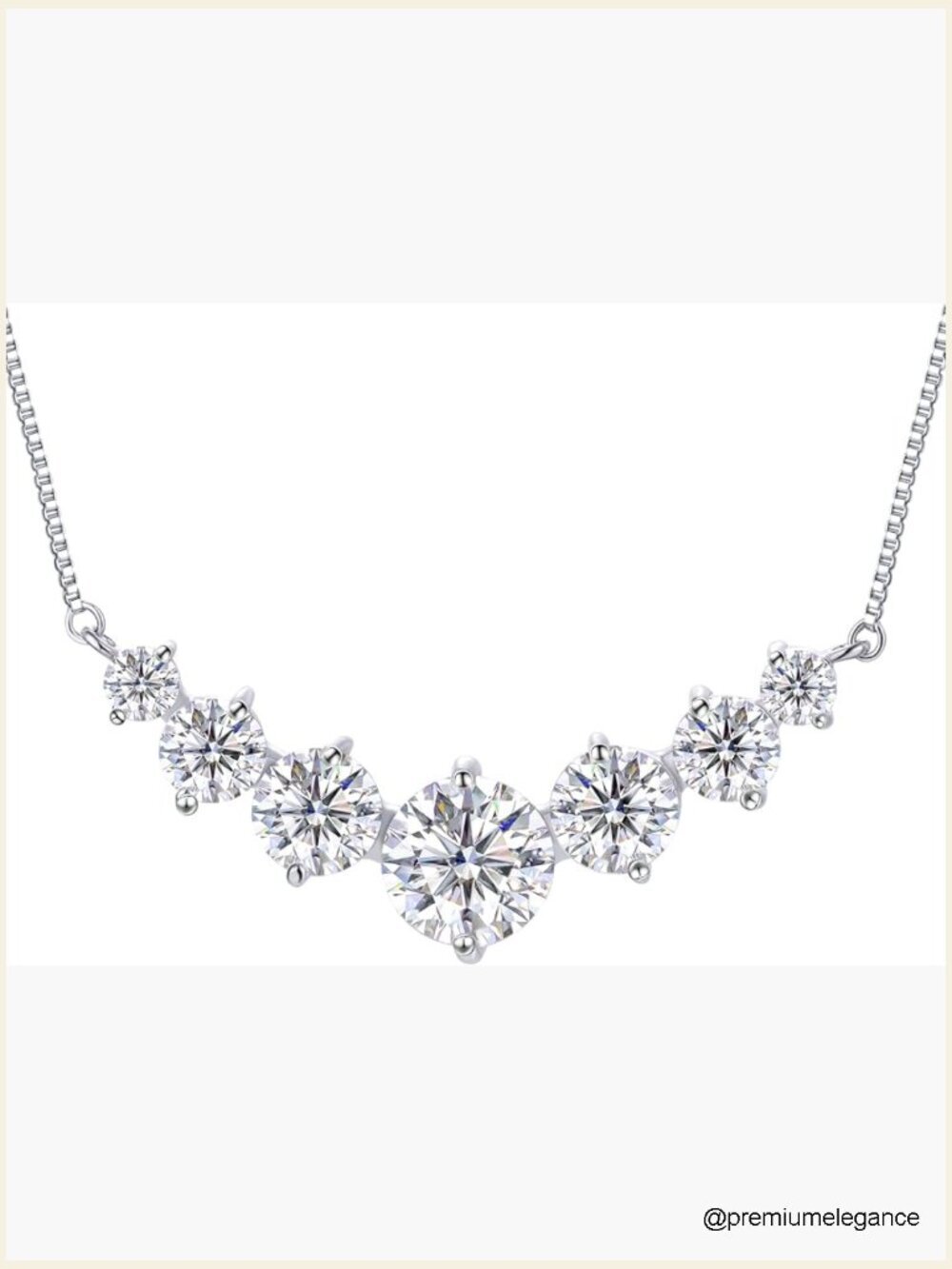 Moissanite Smile Pendant Necklace 2.8 Carat D VVS1 18k Gold Plated Sterling